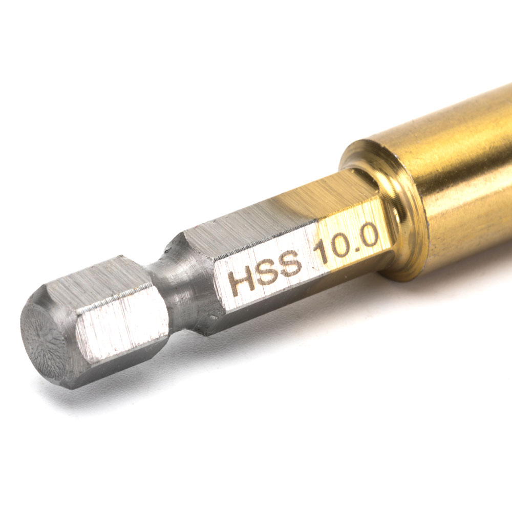 Broca para metal HSS-Tin de impacto extremo Vástago DIN6.35E
