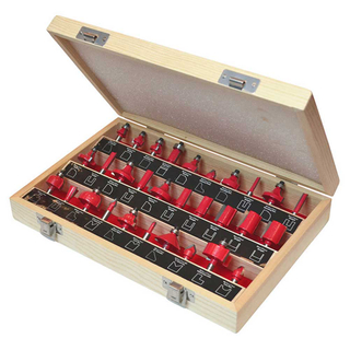 T.C.T. El bit de enrutador establece un 30pcs (vástago de 6.35 mm)