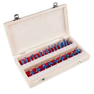 T.C.T. Conjunto de bits de enrutador B 24pcs (vástago de 6.35 mm)