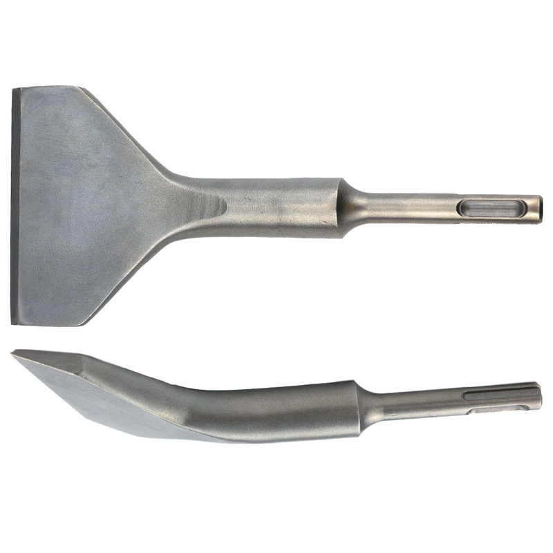 Cincel de martillo de azulejos de 80 mm de ancho SDS-Plus de 170 mm de longitud total